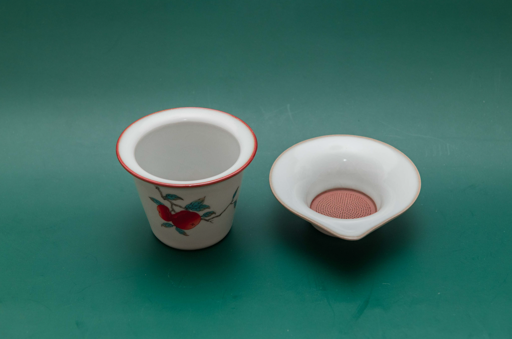 Celadon Set (Gaiwan, Tea Pot & Tea Strainer)